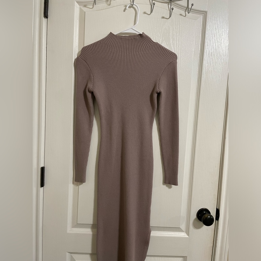 Long sweater dress